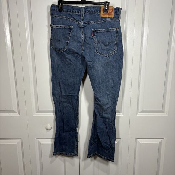 Levi’s 527 Jeans 34x30 Bootcut Blue Denim Mid Rise Men’s Y2K Grunge Westerncore - Picture 2 of 9
